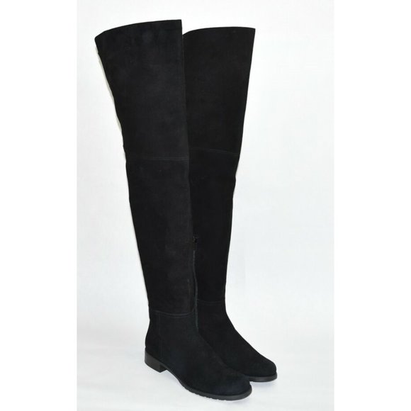 Stuart Weitzman 'Hilo' Thigh High Boot Black Suede Size 7 OTK MSRP $650 T43 - Picture 7 of 10